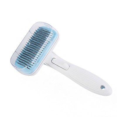 2020 Stainless Steel Teeth Rake Dog Hair flea Removal Massaging Supplies Pet Grooming Tool Comb Brush